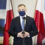 27.05.2020. Staszów. Wizyta prezydenta Andrzeja Dudy. Na zdjęciu: prezydent Andrzej Duda / Wiktor Taszłow / Radio Kielce