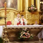 25.05.2020. Kielce. Msza św. w Bazylice Katedralnej. Na zdjęciu: biskup Jan Piotrowski / Wiktor Taszłow / Radio Kielce