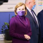 27.05.2020. Staszów. Wizyta prezydenta Andrzeja Dudy. Na zdjęciu (w środku): Anna Krupka - wiceminister sportu / Wiktor Taszłow / Radio Kielce