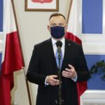 27.05.2020. Staszów. Wizyta prezydenta Andrzeja Dudy. Na zdjęciu: prezydent Andrzej Duda / Wiktor Taszłow / Radio Kielce