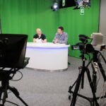 28.05.2020. Kielce. Oficjalne rozpoczęcie juwenaliów. Na zdjęciu (z prawej): Sławomir Szmal / Wiktor Taszłow / Radio Kielce