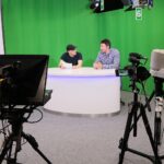 28.05.2020. Kielce. Oficjalne rozpoczęcie juwenaliów. Na zdjęciu (z prawej): Sławomir Szmal / Wiktor Taszłow / Radio Kielce