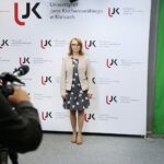 28.05.2020. Kielce. Oficjalne rozpoczęcie juwenaliów. Na zdjęciu: dr hab. Monika Szpringer - prorektor UJK / Wiktor Taszłow / Radio Kielce