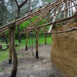 31.05.2020 Krzemionki Opatowskie. Rezerwat Krzemionki.Osada neolityczna, chata kultury amfor kulistych / Emilia Sitarska / Radio Kielce