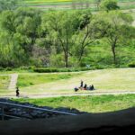 17.05.2020. Ujazd. Turyści na zamku Krzyżtopór w czasie epidemii / Emilia Sitarska / Radio Kielce