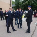 30.05.2020 Jędrzejów. Przekazanie środków ochrony osobistej przez wiceministra Piotra Wawrzyka / Ewa Pociejowska-Gawęda / Radio Kielce