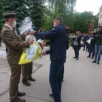 30.05.2020 Jędrzejów. Przekazanie środków ochrony osobistej / Ewa Pociejowska-Gawęda / Radio Kielce