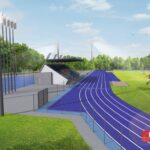 31.05.2020 Ostrowiec Świętokrzyski.Wizualizacja areny lekkoatletycznej w Ostrowcu Świętokrzyskim / Materiały Starostwa Powiatowego w Ostrowcu Św.