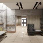 20.05.2020. Opatów. Wizualizacja poziomu zero w opatowskich podziemiach / Starostwo Powiatowe w Opatowie