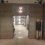 20.05.2020. Opatów. Wizualizacja poziomu zero w opatowskich podziemiach / Starostwo Powiatowe w Opatowie