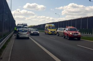 29.05.2020 Cedzyna. Kolizja / Komenda Miejska Policji w Kielcach