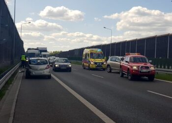 29.05.2020 Cedzyna. Kolizja / Komenda Miejska Policji w Kielcach