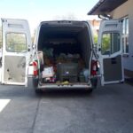 16.05.2020. Materiały dotyczące życia w czasie pandemii koronawirusa. Zebrana w mieście Koprzywnicy żywność dla DPS w Sandomierzu / Joanna Sarwa