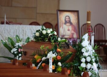 05.06.2020. Kielce. Uroczystości pogrzebowe Andrzeja Borsa. Msza żałobna w kościele pw. Św. Franciszka z Asyżu / Wiktor Taszłow / Radio Kielce