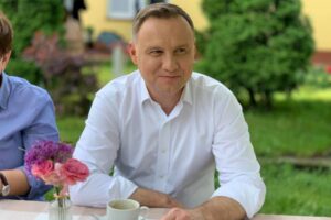 19.06.2020. Prezydent RP Andrzej Duda w Świętokrzyskim Gospodarstwie Rybackie Stawy / facebook.com/MichalCieslakMC