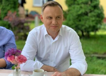 19.06.2020. Prezydent RP Andrzej Duda w Świętokrzyskim Gospodarstwie Rybackie Stawy / facebook.com/MichalCieslakMC