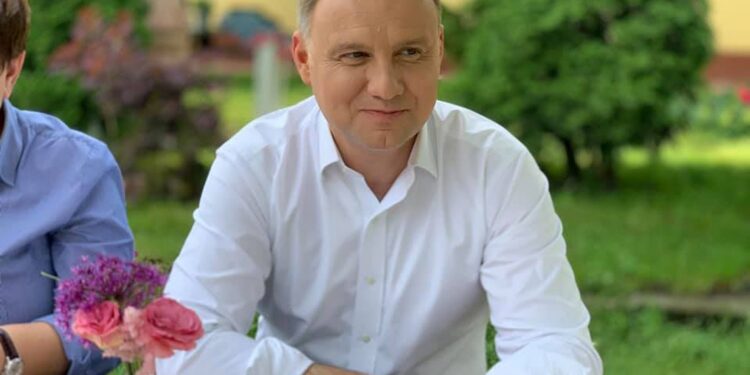 19.06.2020. Prezydent RP Andrzej Duda w Świętokrzyskim Gospodarstwie Rybackie Stawy / facebook.com/MichalCieslakMC