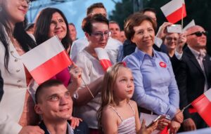 28.06.2020 Łowicz. Podsumowanie przez Andrzeja Dudę I tury wyborów prezydenckich