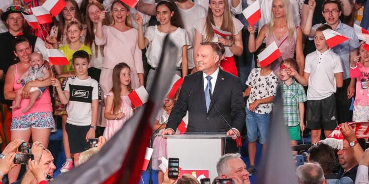 28.06.2020 Łowicz. Podsumowanie przez Andrzeja Dudę I tury wyborów prezydenckich / Andrzej Duda/facebook