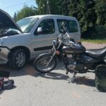 01.06.2020. Jędrzejów. Wypadek na ul. Głowackiego / KPP w Jędrzejowie