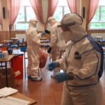 03.06.2020 Staszów. Żołnierze WOT pobierają próbki na obecność COVID-19 / Grażyna Szlęzak-Wójcik / Radio Kielce