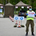 04.06.2020 Starachowice. Rozpoczęcie działań mobilnego punkt pobrań na obecność koronawirusa / st. szer. OT Daniel Woś / 10. ŚBOT