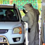 04.06.2020 Starachowice. Rozpoczęcie działań mobilnego punkt pobrań na obecność koronawirusa / st. szer. OT Daniel Woś / 10. ŚBOT