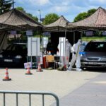 04.06.2020 Starachowice. Rozpoczęcie działań mobilnego punkt pobrań na obecność koronawirusa / st. szer. OT Daniel Woś / 10. ŚBOT