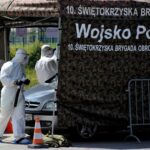 04.06.2020 Starachowice. Rozpoczęcie działań mobilnego punkt pobrań na obecność koronawirusa / st. szer. OT Daniel Woś / 10. ŚBOT