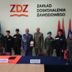 12.06.2020. Kielce. Podpisanie umowy pomiędzy Zakładem Doskonalenia Zawodowego w Kielcach, a Centrum Szkolenia Logistyki w Grudziądzu / Daniel Lenart / Radio Kielce