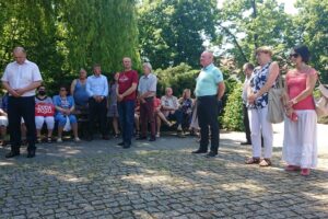 13.06.2020. Pińczów. Spotkanie w ramach akcji "Łączy nas Polska" / Marta Gajda / Radio Kielce