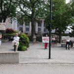 25.06.2020. Busko-Zdrój. Protest mieszkańców / Marta Gajda / Radio Kielce