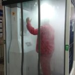 01.06.2020. Starachowice. Kabina do dezynfekcji / Anna Głąb / Radio Kielce