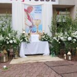 11.06.2020. Skarżysko-Kamienna. Procesja Bożego Ciała w parafii Matki Boskiej Ostrobramskiej / Anna Głąb / Radio Kielce