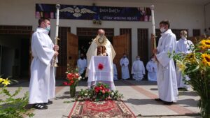 11.06.2020 Starachowice. Procesja Bożego Ciała / Anna Głąb / Radio Kielce