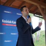 05.06.2020. Klekot. Władysław Kosiniak-Kamysz, kandydat Polskiego Stronnictwa Ludowego w wyborach prezydenckich przedstawił swój program wyborczy. Na zdjęciu: Władysław Kosiniak-Kamysz / Michał Kita / Radio Kielce