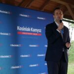 05.06.2020. Klekot. Władysław Kosiniak-Kamysz, kandydat Polskiego Stronnictwa Ludowego w wyborach prezydenckich przedstawił swój program wyborczy. Na zdjęciu: Władysław Kosiniak-Kamysz / Michał Kita / Radio Kielce