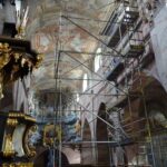 13.06.2020. Jędrzejów. Trzeci etap prac renowacyjnych w kaplicy bł. Wincentego Kadłubka Archiopactwa Cystersów / Ewa Pociejowska-Gawęda / Radio Kielce