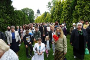 11.06.2020. Jędrzejów. Archiopactwo Cystersów. Uroczystości Bożego Ciała / Ewa Pociejowska-Gawęda / Radio Kielce