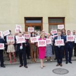 14.06.2020. Włoszczowa. Akcja  „Łączy nas Polska”. / Ewa Pociejowska-Gawęda / Radio Kielce