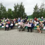 14.06.2020. Jędrzejów. Akcja "Łączy nas Polska" / Ewa Pociejowska-Gawęda / Radio Kielce