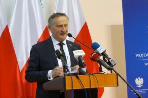 02.06.2020. Kielce. Konferencja w Świętokrzyskim Urzędzie Wojewódzkim. . Na zdjęciu: Zbigniew Koniusz - wojewoda świętokrzyski / Michał Kita / Radio Kielce