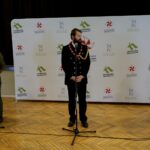 05.06.2020. Kielce. Konferencja nt. organizacji 47. Festiwalu Harcerskiego. Na zdjęciu (od lewej): hm. Arkadiusz Szostak - zastępca komendanta ZHP Chorągwi Kieleckiej ds. organizacyjnych,  hm. Tomasz Rejmer - komendant ZHP Chorągwi Kieleckiej i phm. Agnieszka Stochmal - rzecznik Festiwalu Harcerskiego / Piotr Kwaśniewski / Radio Kielce