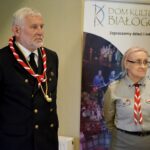 05.06.2020. Kielce. Konferencja nt. organizacji 47. Festiwalu Harcerskiego. Na zdjęciu (od lewej): Lucjan Pietrzczyk - przewodniczący Rady Chorągwi Kieleckiej ZHP i pwd. Joanna Pawłowska - skarbnik ZHP Chorągwi Kieleckiej / Piotr Kwaśniewski / Radio Kielce