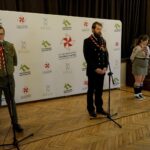 05.06.2020. Kielce. Konferencja nt. organizacji 47. Festiwalu Harcerskiego. Na zdjęciu (od lewej): hm. Arkadiusz Szostak - zastępca komendanta ZHP Chorągwi Kieleckiej ds. organizacyjnych,  hm. Tomasz Rejmer - komendant ZHP Chorągwi Kieleckiej i phm. Agnieszka Stochmal - rzecznik Festiwalu Harcerskiego / Piotr Kwaśniewski / Radio Kielce