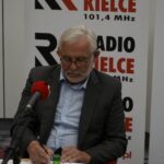 14.06.2020 Kielce. Studio Polityczne Radia Kielce. Lucjan Pietrzczyk - KO / Aneta Cielibała-Gil / Radio Kielce