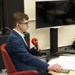 14.06.2020 Kielce. Studio Polityczne Radia Kielce. Na zdjęciu Michał Kita - Radio Kielce / Aneta Cielibała-Gil / Radio Kielce