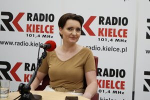 21.06.2020 Kielce. Studio Polityczne Radia Kielce. Na zdjęciu: Marzena Okła-Drewnowicz - PO / Karol Żak / Radio Kielce