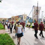 11.06.2020. Skarżysko-Kamienna. Procesja Bożego Ciała w parafii Matki Boskiej Ostrobramskiej / Anna Głąb / Radio Kielce