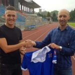 Patryk Cheba i Sławomir Gągorowski - wiceprezes Wisły Sandomierz / SKS Wisła Sandomierz / Facebook